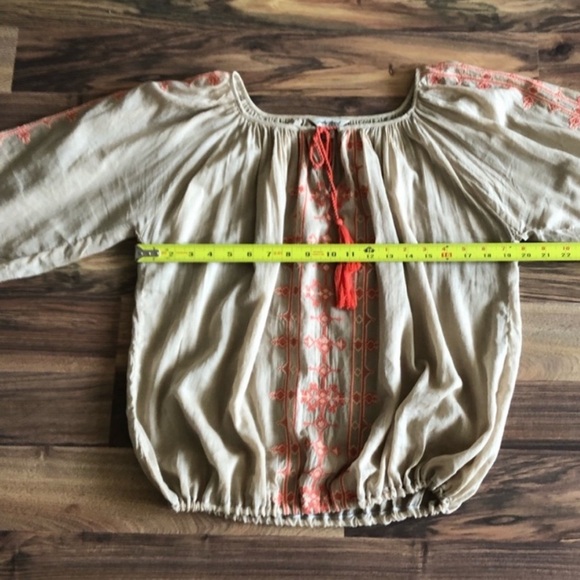 Lucky Brand boho embroidered blouse - Picture 6 of 9